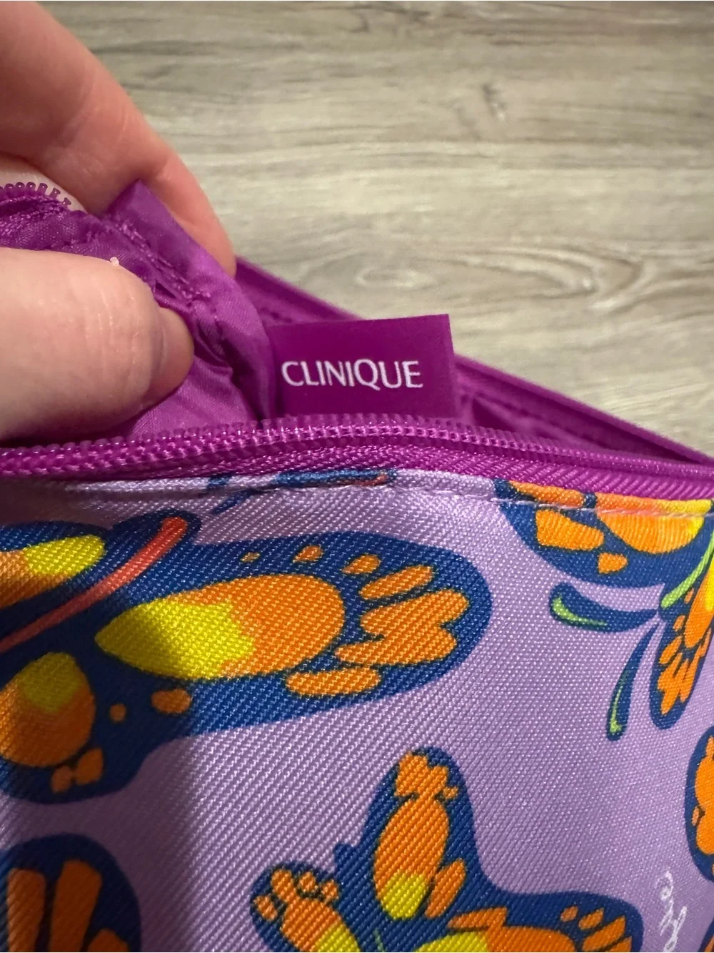 Clinique Butterfly Makeup Pouch - New Condition